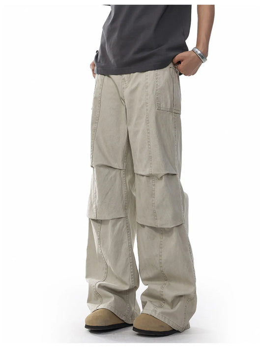 Men's Cargo Wide Leg Pants