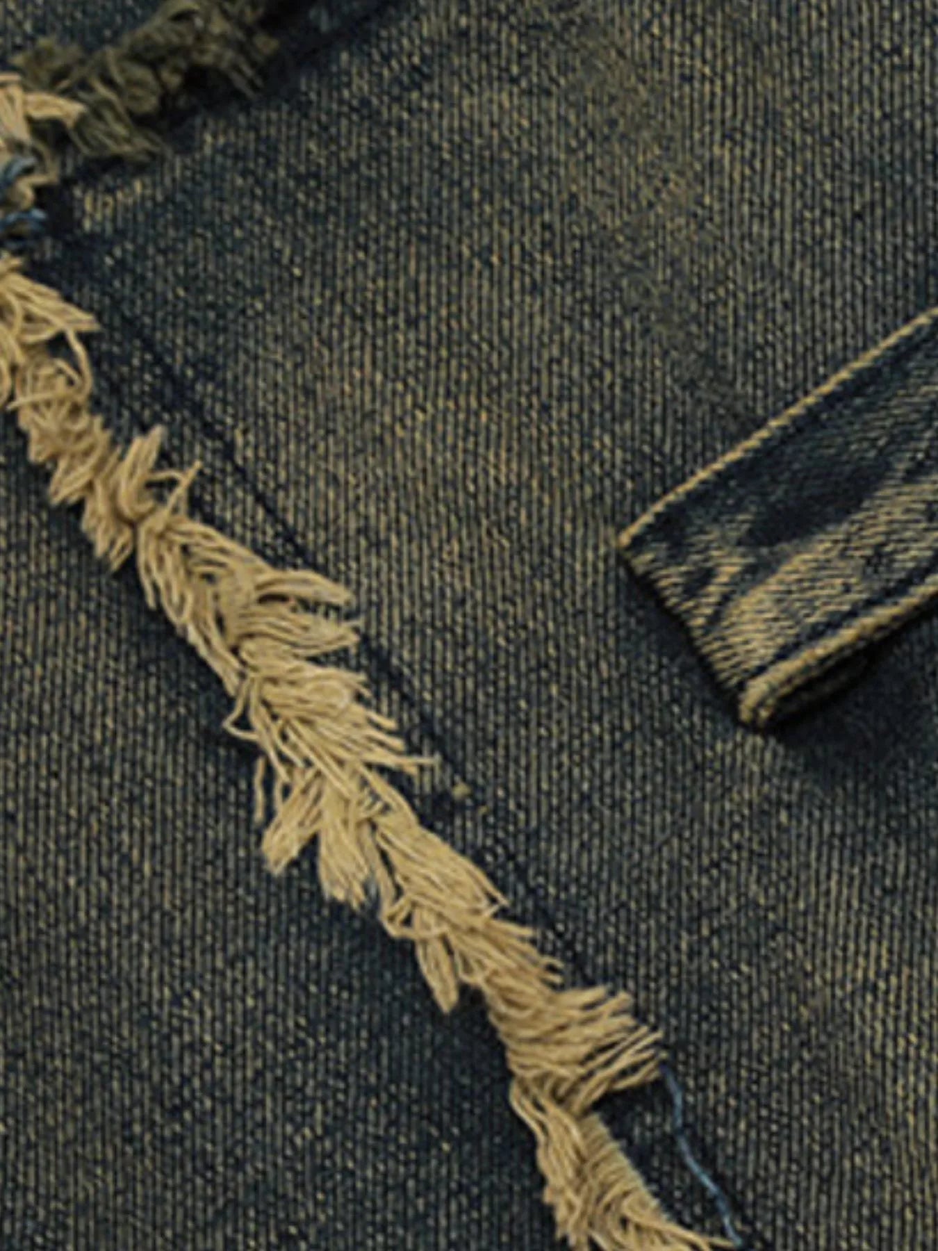 Men's Raw Hem Jeans