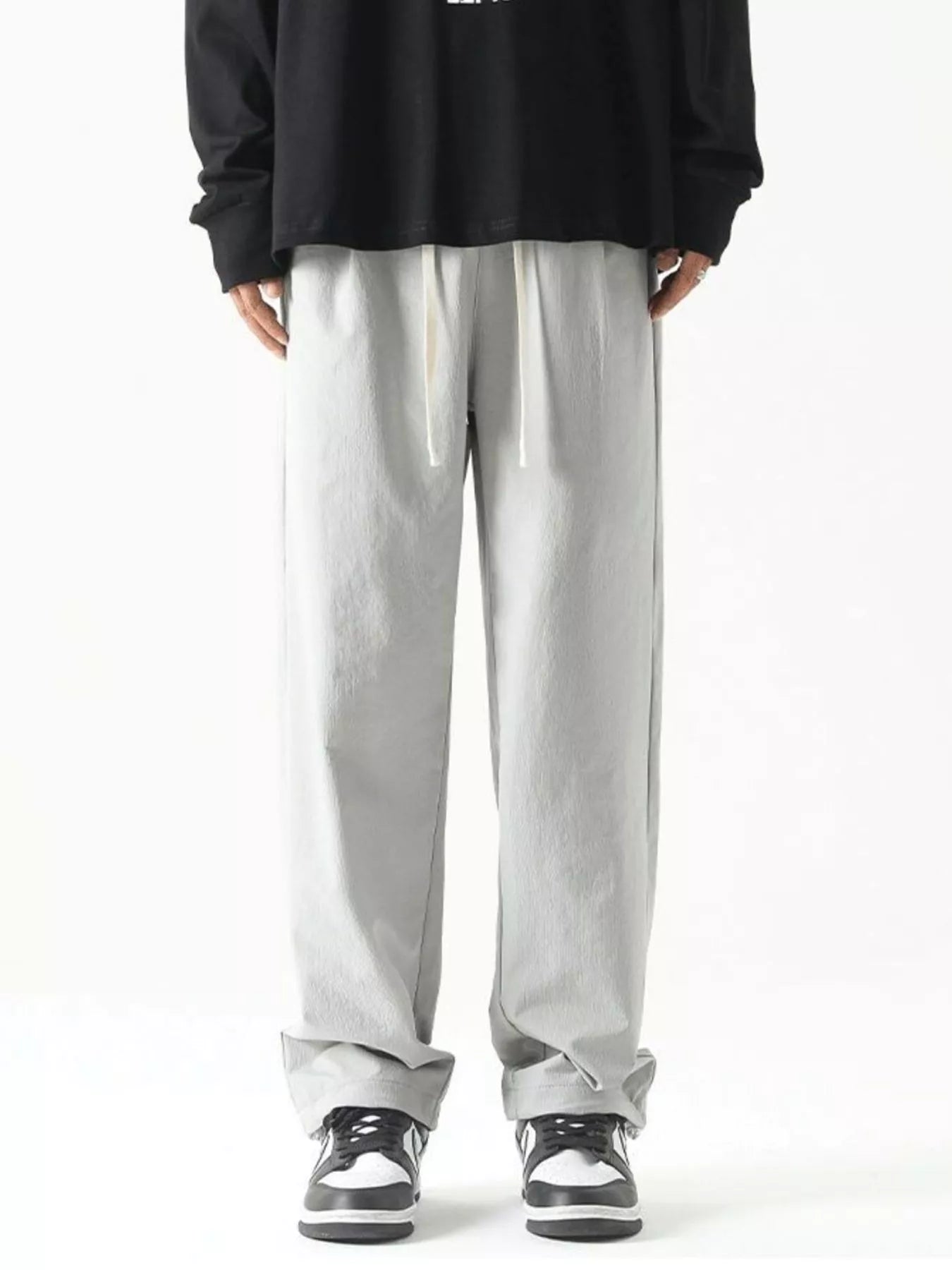 Men's Plus Size Loose Fit Drawstring Casual Pants