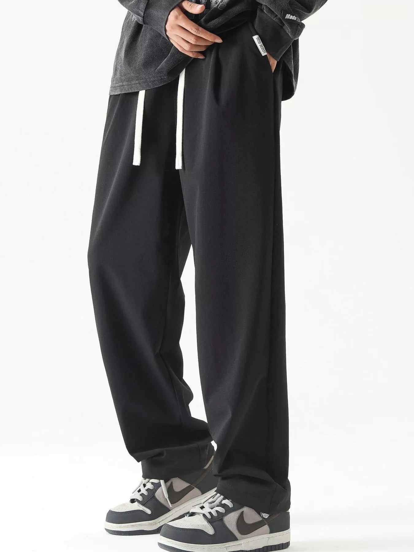 Men's Plus Size Loose Fit Drawstring Casual Pants