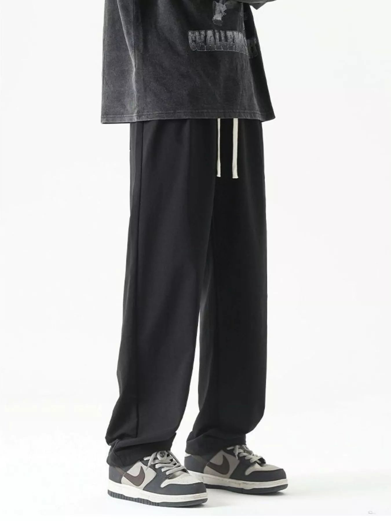 Men's Plus Size Loose Fit Drawstring Casual Pants
