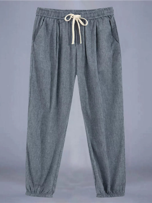 Men's Plus Size Drawstring Loose Fit Pants
