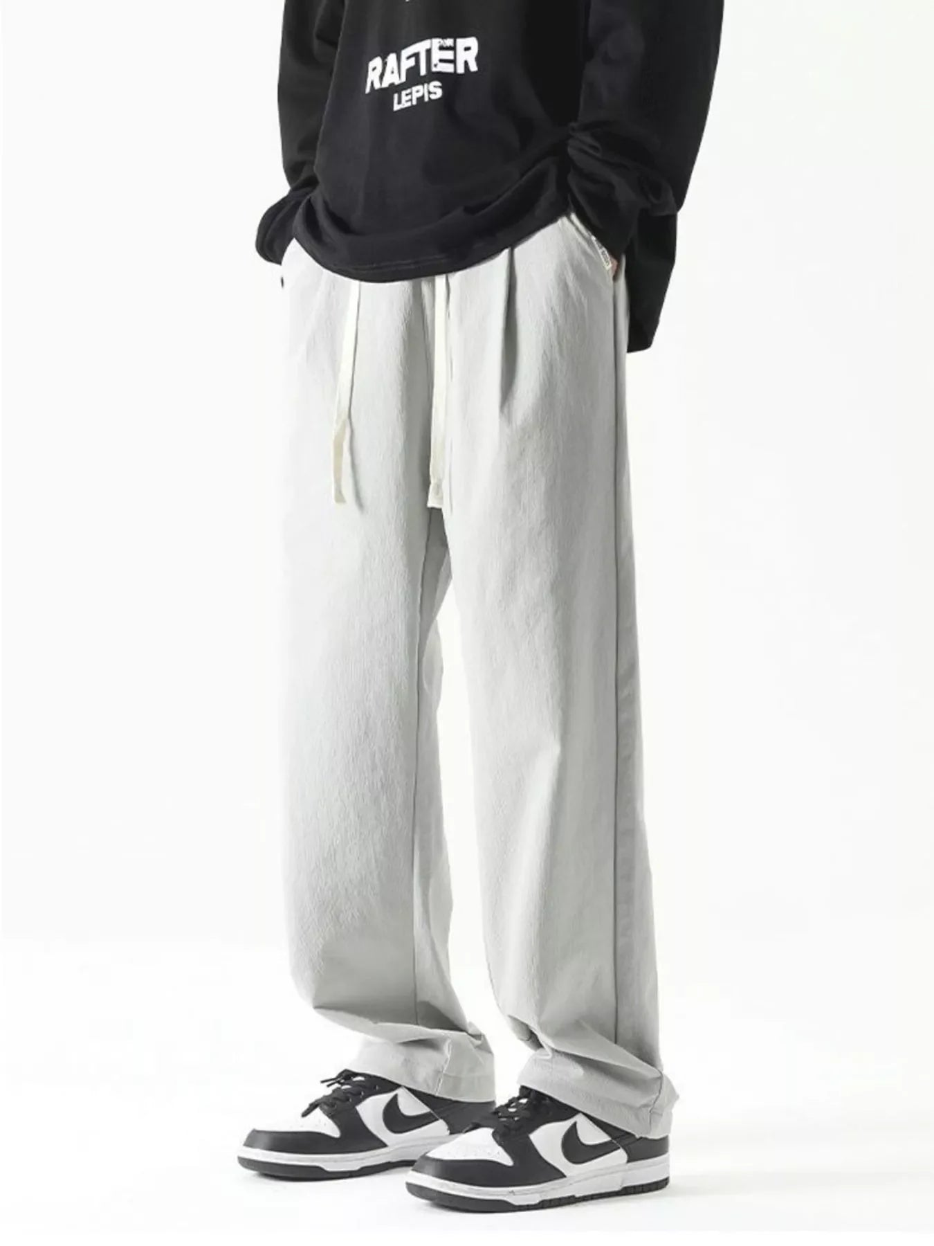 Men's Plus Size Loose Fit Drawstring Casual Pants